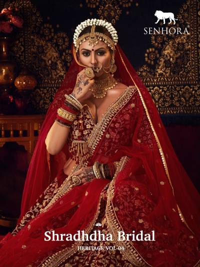SHRADHDHA BRIDAL HERITAGE VOL 4 by SENHORA WEDDING LEHENGA CHOLI FOR WOMENS